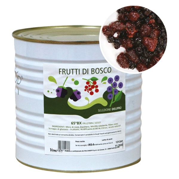 FRUTTI DI BOSCO SEMICANDITI IN SCIROPPO KG 3