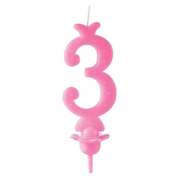 CANDELA N.3 ROSA CM 10 PZ 25