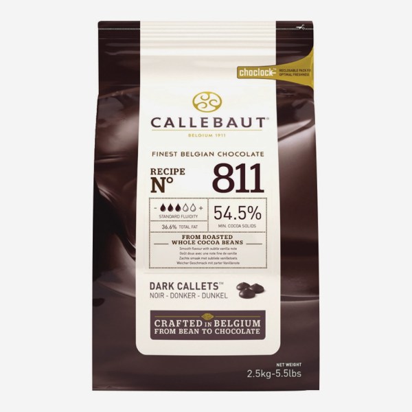 CIOCCOLATO FONDENTE 811 CALLETS DA 2,5 KG