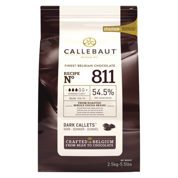 CIOCCOLATO FONDENTE 811 CALLETS DA 2,5 KG