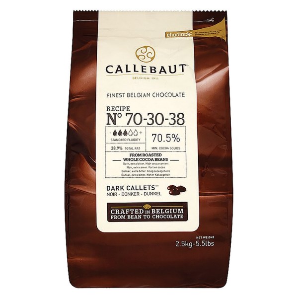 CIOCCOLATO CALLETS 703038 FONDENTE TOP LINE (70%CACAO) DA 2,5 KG