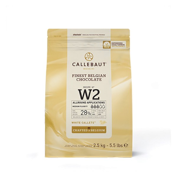 CIOCCOLATO BIANCO W2 CALLETS DA KG 2,5
