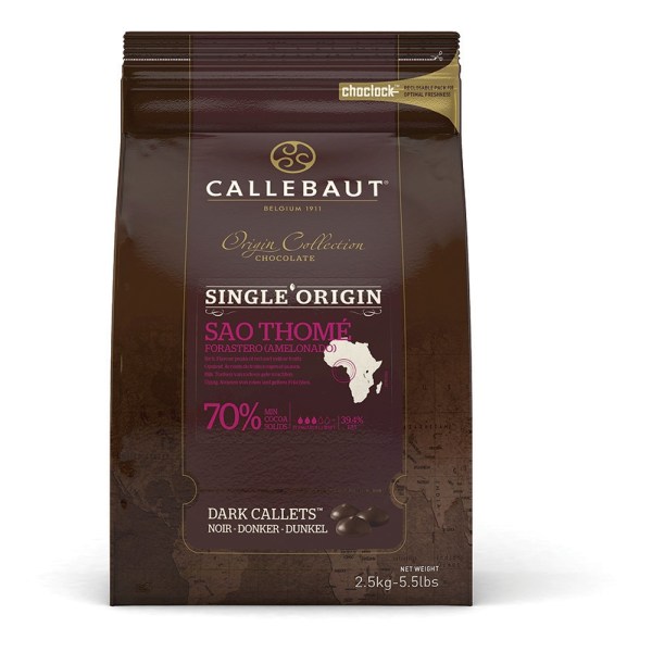 *COPERTURA CIOCCOLATO SAO THOME FONDENTE 70% PURE ORIGINE CALLET
