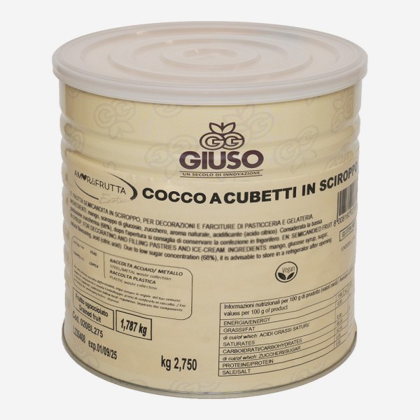 COCCO A CUBETTI AMORDIFRUTTA EXOTIC IN SCIROPPO DA KG 2,75