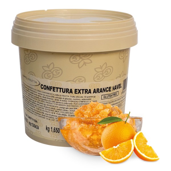 CONFETTURA ARANCE NAVEL EXTRA AMORD(50%FRUTTA)KG1,65 (04071115A)