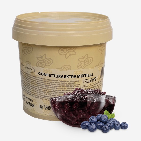 CONFETTURA MIRTILLI EXTRA AMORD(45% FRUTTA)KG 1,65 (04063115A)