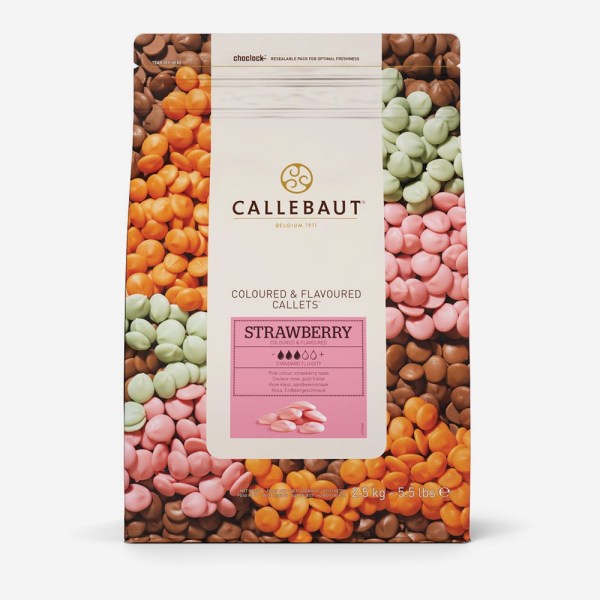 COPERTURA ALLA FRAGOLA IN CALLETS DA 2,5 KG