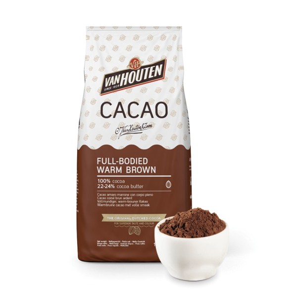 CACAO DA 1 KG ROSSO BRUNO 22/24 CORPO PIENO VAN HOUTEN