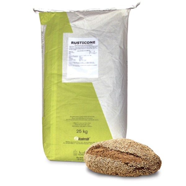 RUSTICONE SEMILAVORATO PER PANIFICAZIONE KG 25 (+ KG2 ORZO GRAN)