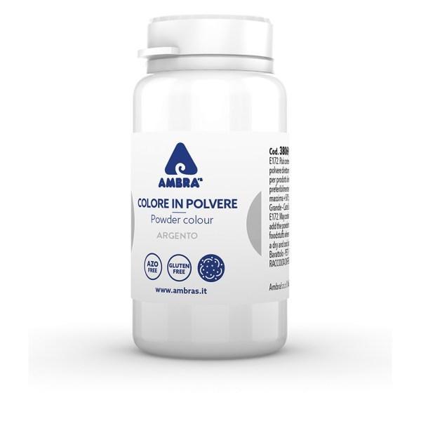 COLORE IN POLVERE ARGENTO PERLATO 25 GR