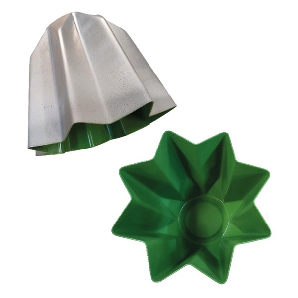 STAMPO PANDORO IN ALLUMINIO TEFLONATO GR 100