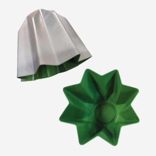 STAMPO PANDORO IN ALLUMINIO TEFLONATO GR 500