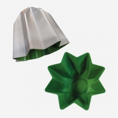 STAMPO PANDORO IN ALLUMINIO TEFLONATO GR 500