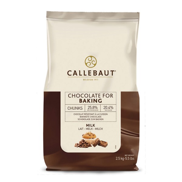 Chunks di Cioccolato al Latte per Cottura