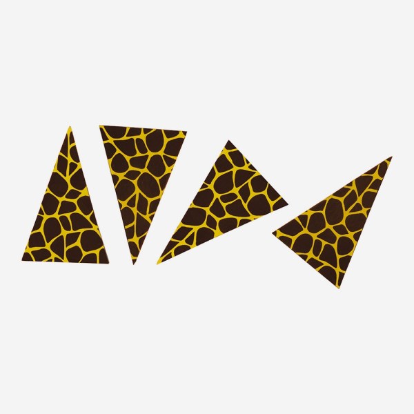 TRIANGOLI GIRAFFA CIOCCOLATO FOND. (GIRAFFE POINTS)MM35X55 PZ425