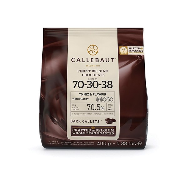 *CIOCCOLATO DA 400 GR FONDENTE 703038 (70-30-38-E0-D94)
