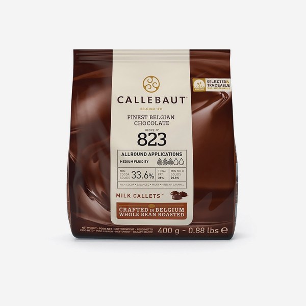 *CIOCCOLATO DA 400 GR AL LATTE 823 (823-E0-D94)