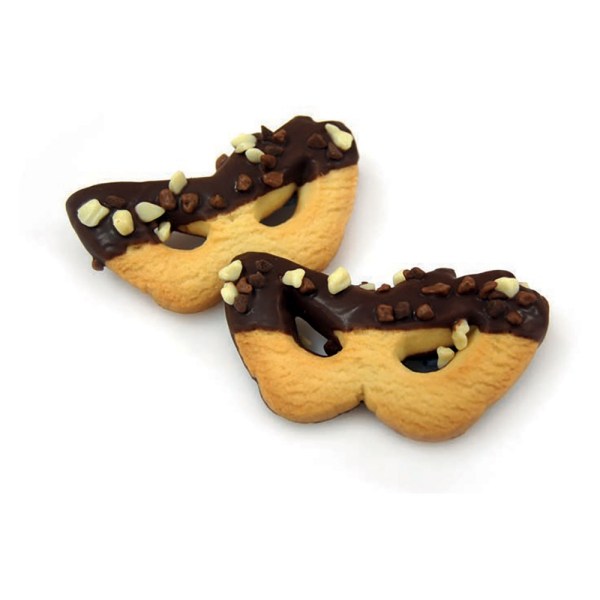 BISCOTTO MASCHERINA TRE CIOCCOLATI (BRIGHELLA) DA 1,5 KG