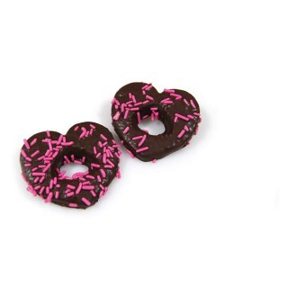 BISCOTTI CUORICINO NERO GLASSATO AL CIOCCOLATO DA 1,5 KG