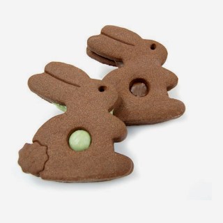 BISCOTTO CONIGLIETTO CACAO (BENNY BLACK) NOCC E PIST DA 12 PZ