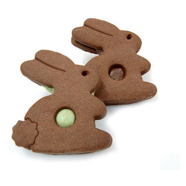 BISCOTTO CONIGLIETTO CACAO (BENNY BLACK) NOCC E PIST DA 12 PZ