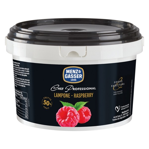 PREPARATO DI FRUTTA LAMPONE FORNO CHEF PROFESSIONAL DA KG 2