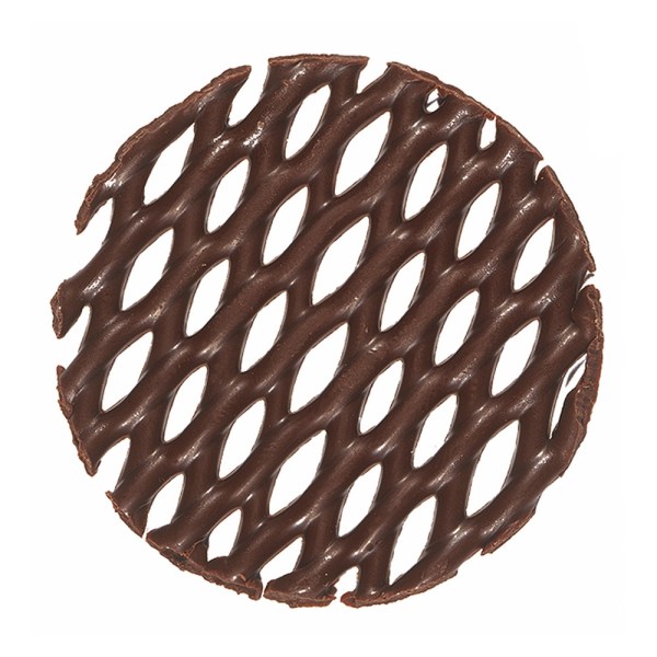 GRIGLIA TONDA CIOCCOLATO FONDENTE(MINI CAKE TOP ROUND)MM50 PZ195