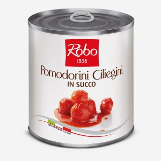 POMODORINI CILIEGINI IN SUCCO PESO NETTO 800GR