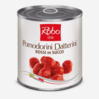POMODORINI DATTERINI ROSSI IN SUCCO PESO NETTO 800GR