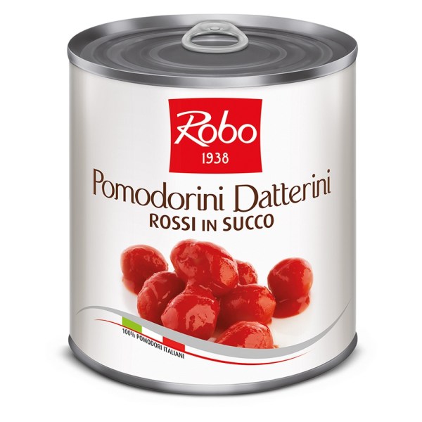 POMODORINI DATTERINI ROSSI IN SUCCO PESO NETTO 800GR