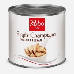 FUNGHI CHAMPIGNON TAGLIATI AL NATURALE PESO NETTO 2400GR