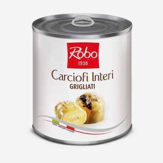 CARCIOFI INTERI GRIGLIATI IN OLIO PESO NETTO 750GR