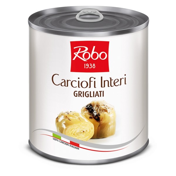 CARCIOFI INTERI GRIGLIATI IN OLIO PESO NETTO 750GR
