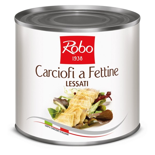 CARCIOFI A FETTINE AL NATURALE  100% ITALIA  PESO NETTO 2500GR