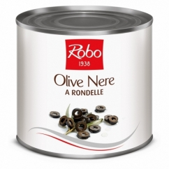 Olive Nere a Rondelle in Salamoia Peso Netto 2450 g
