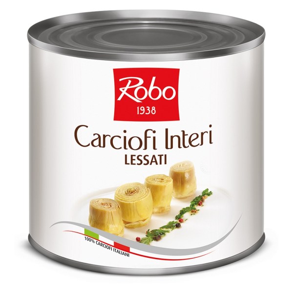 *CARCIOFI INTERI AL NATURALE (30/40PZ) 100% ITA P.N. 2,55 KG