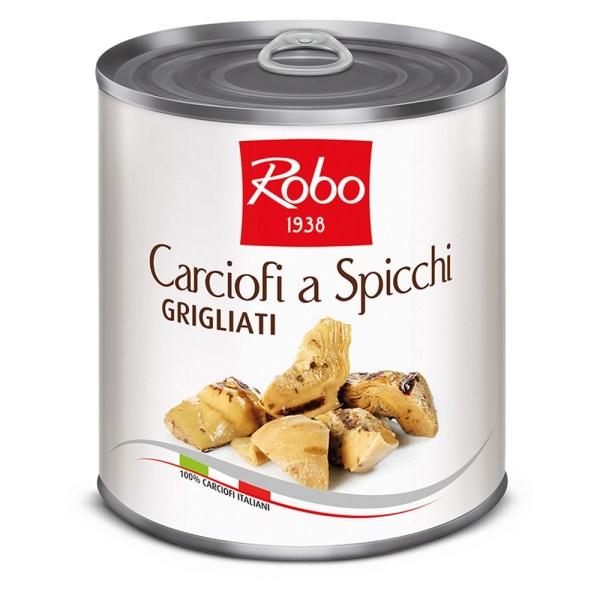 CARCIOFI A SPICCHI GRIGLIATI IN OLIO PESO NETTO 780GR
