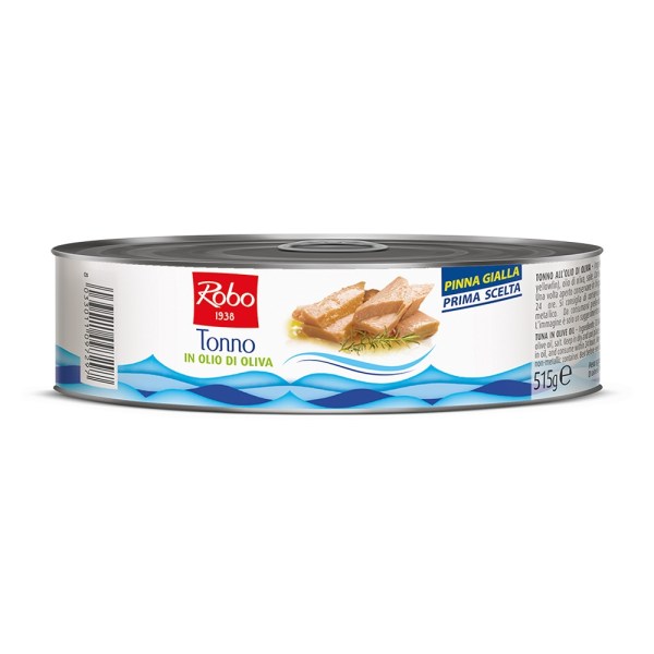 TONNO IN OLIO D'OLIVA YELLOWFIN 1^ SCELTA PESO NETTO 515GR
