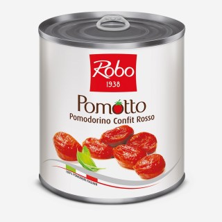 POMODORINO ROSSO CONFIT  POMOTTO  IN OLIO PESO NETTO 770GR