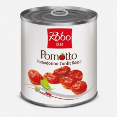POMODORINO ROSSO CONFIT  POMOTTO  IN OLIO PESO NETTO 770GR