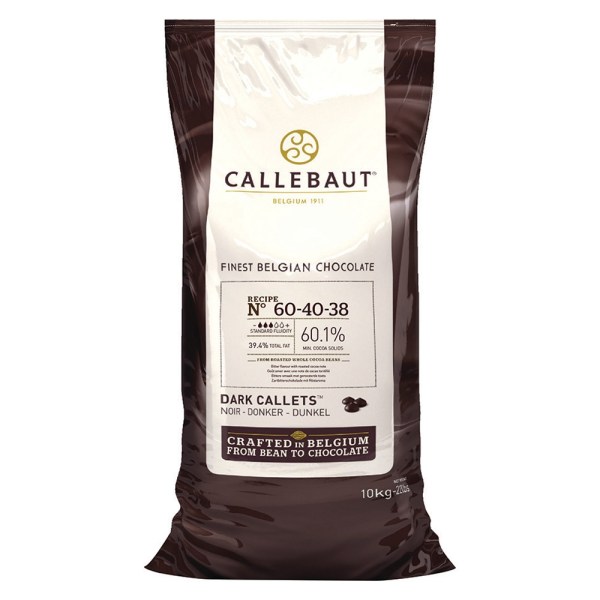 CIOCCOLATO FONDENTE 604038 CALLETS (60% CACAO) DA KG 10