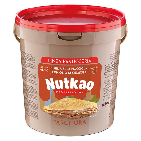 CREMA NOCCIOLA (13%) DA FARCITURA CON OLIO DI GIRASOLE KG 6