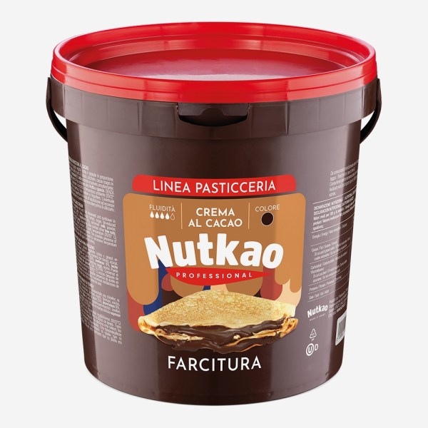 CREMA AL CACAO (25%) E NOCCIOLE (8%) DA FARCITURA KG 6 (MORETTA)