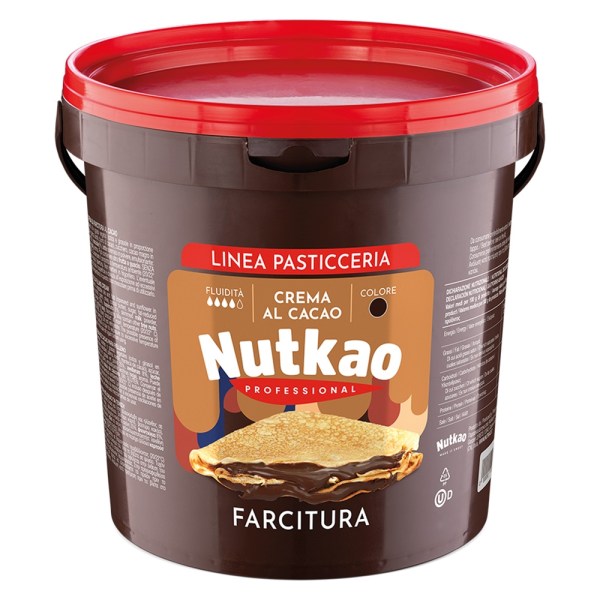 CREMA AL CACAO (25%) E NOCCIOLE (8%) DA FARCITURA KG 6 (MORETTA)