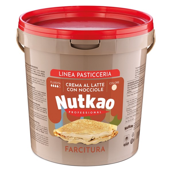 CREMA AL LATTE CON NOCCIOLE (12%) DA FARCITURA KG 6