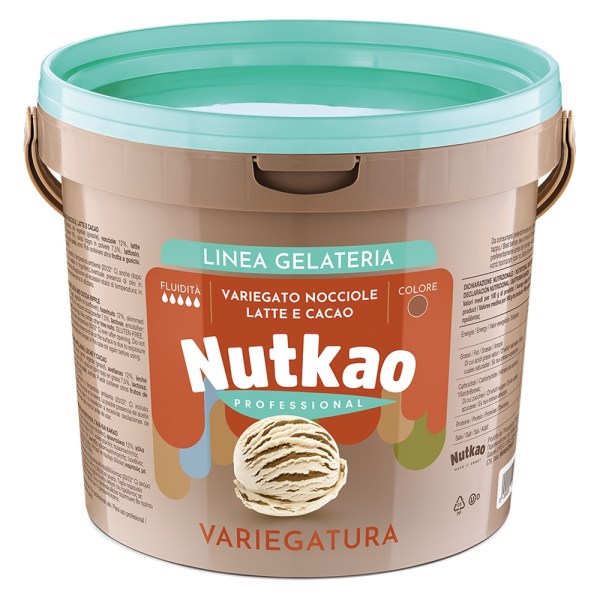 VARIEGATO ICE NOCCIOLE (12%) LATTE E CACAO DA KG 5