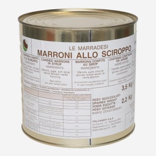 Marroni Interi Grandi in Sciroppo 3,5 kg