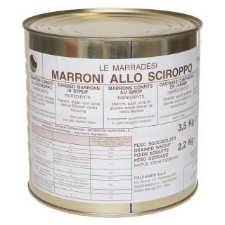 Marroni Interi Grandi in Sciroppo 3,5 kg