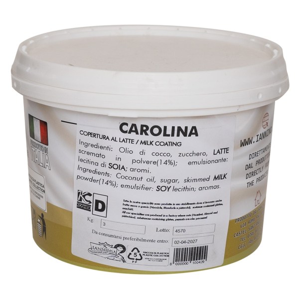 *COPERTURA BIANCA CAROLINA DA 3 KG (COB106)