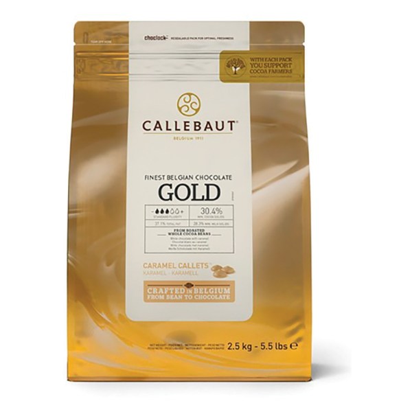 CIOCCOLATO GOLD CALLETS IN CONF DA 2,5 KG